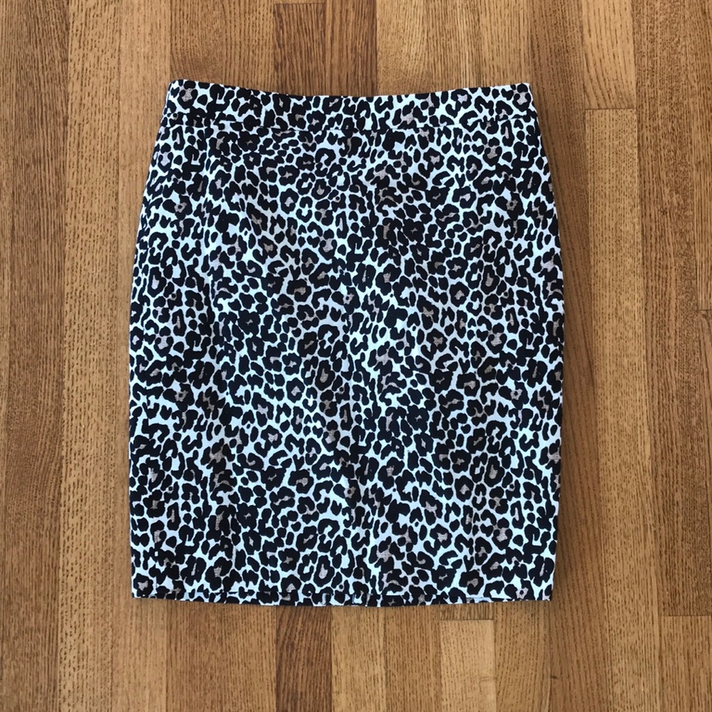 J crew leopard skirt